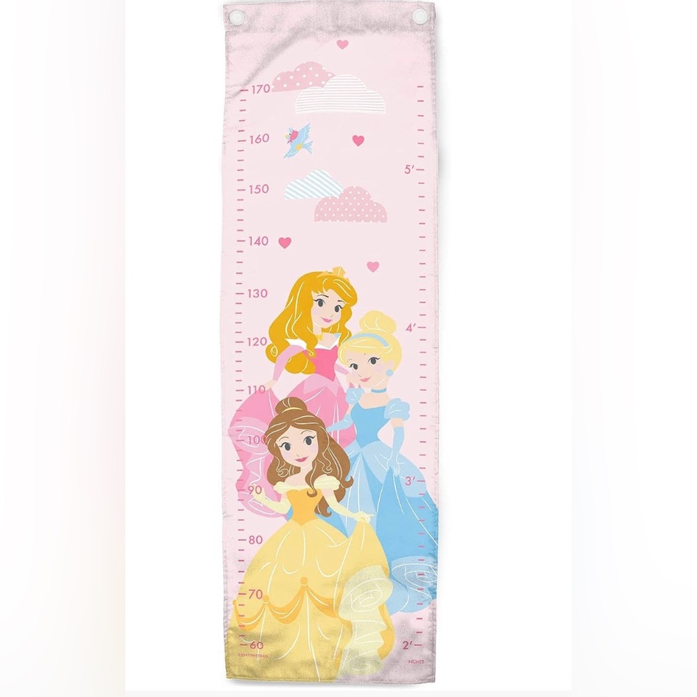 Jay Franco Disney Princess Colors 170 cm Height Poly-Canvas Kids Growth Chart